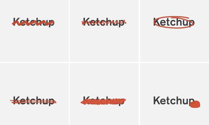 Ketchup Alternate Logo Designs