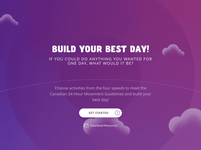 Build Your Best Day Creative Homepage