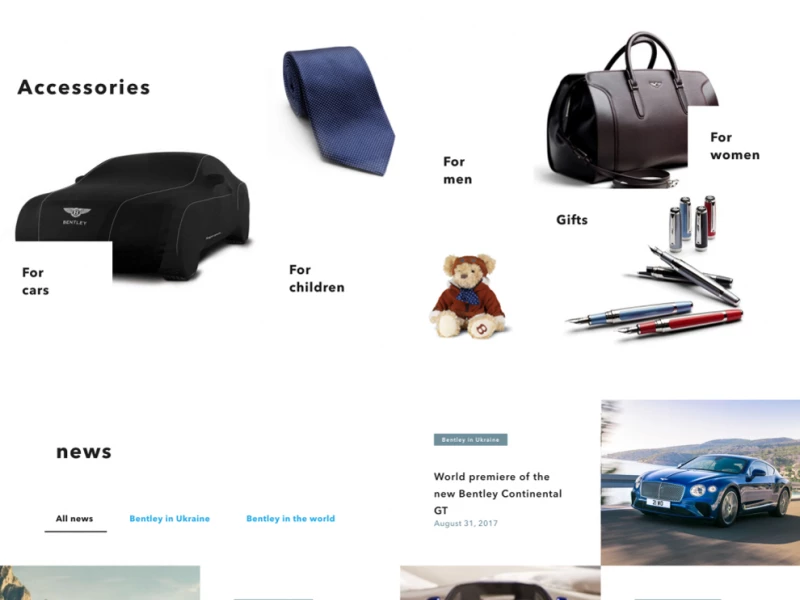 Bentley Kyiv Great Website Design