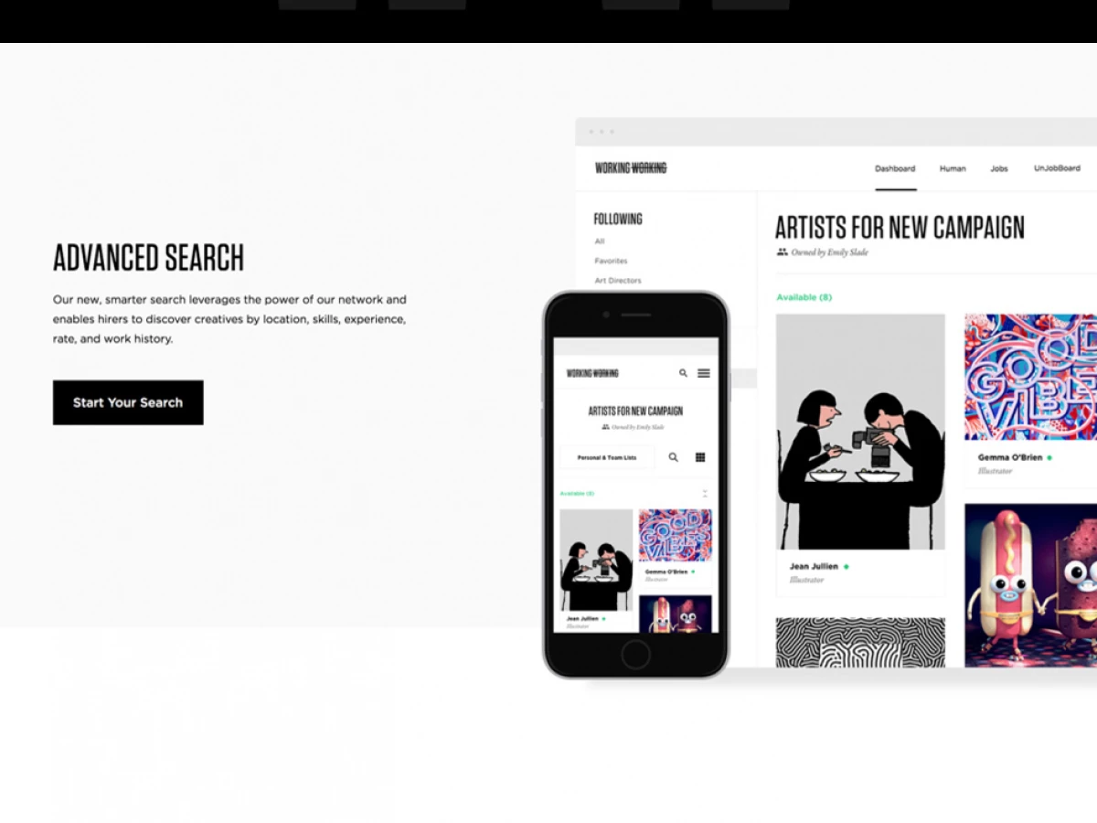 Working Not Working Corporate Homepage