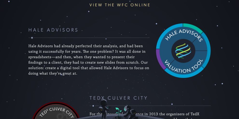 Moonfarmer Creative Portfolio Page