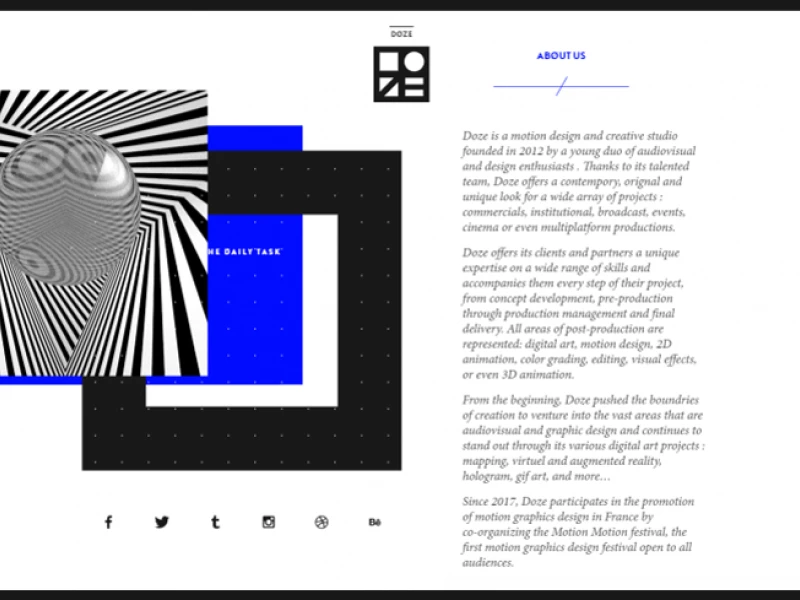 Doze Studio Amazing Website Design