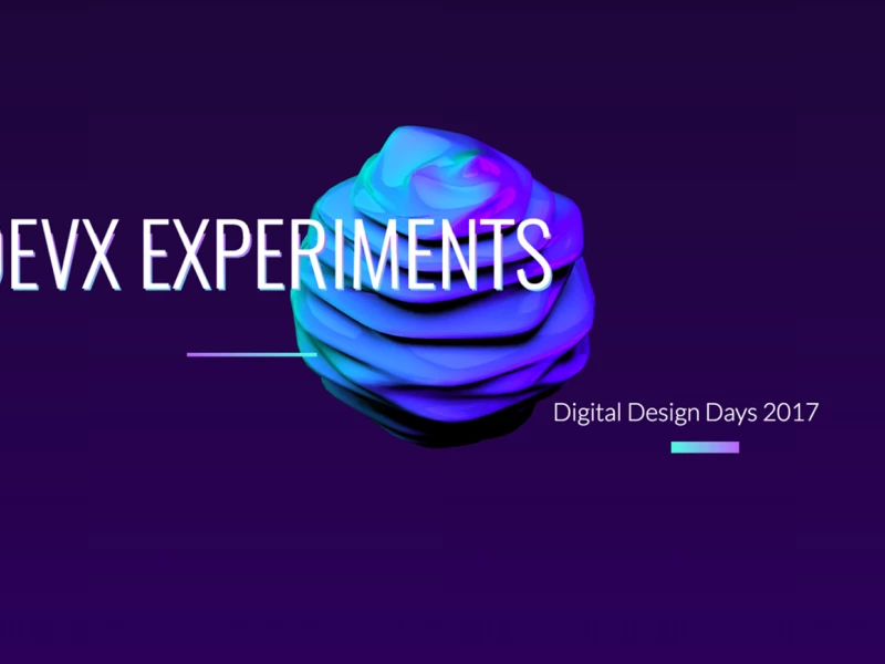 DEVX Experiments Awesome Website Design