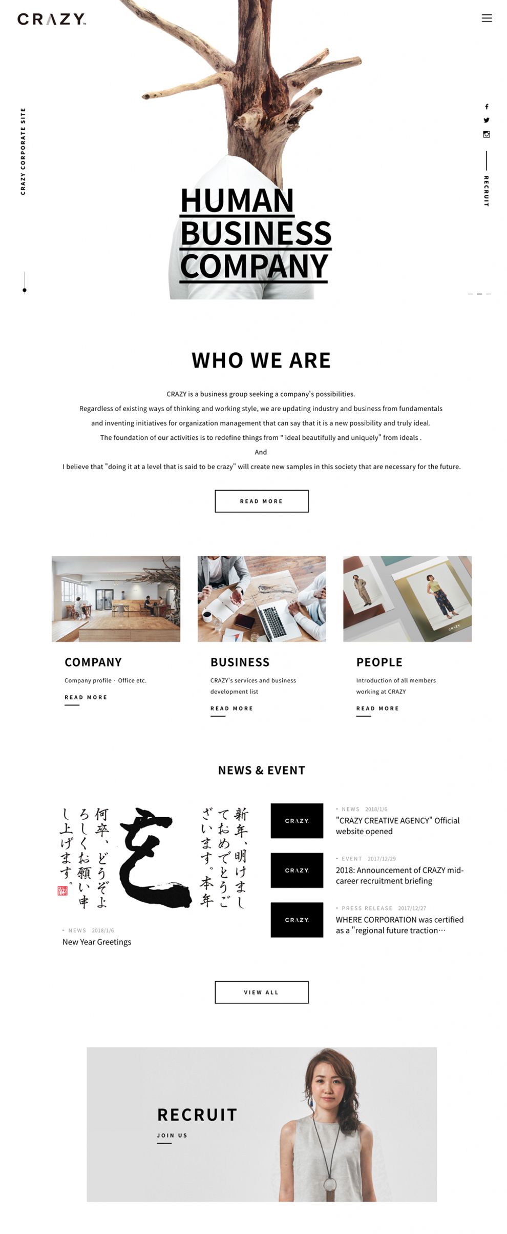 Amazing Website Design Inspiration: Crazy | DesignRush
