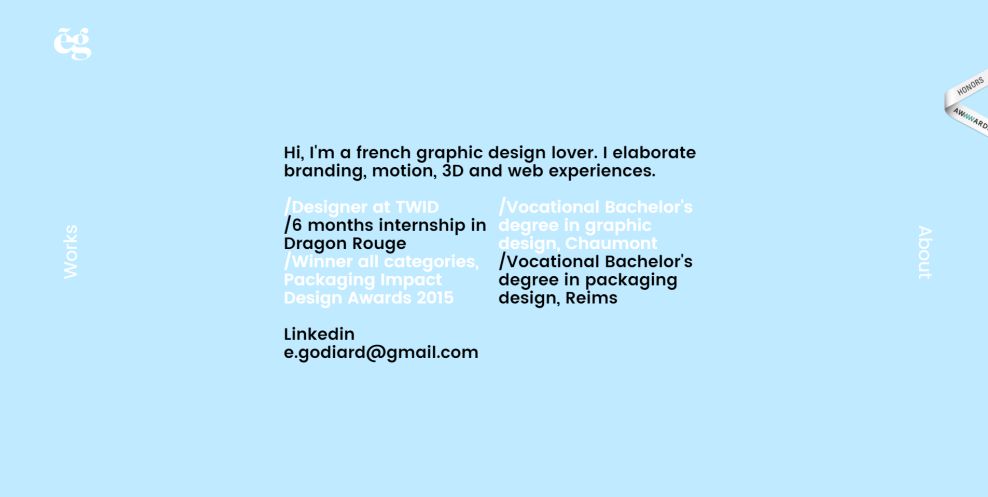 Etienne Godiard Colorful About Page