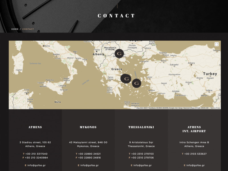 Gofas Interactive Map Design