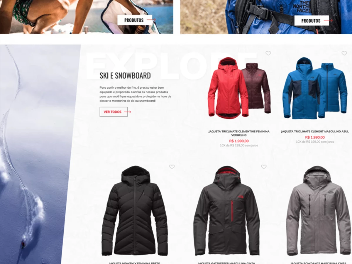North Face Awesome Homepage