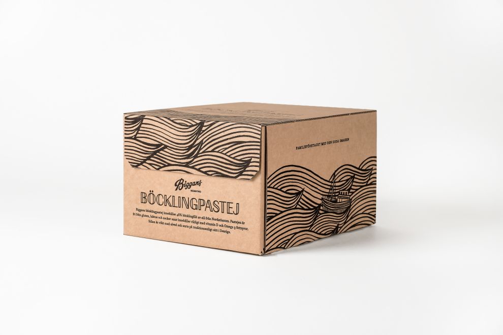 Biggans Böcklingpastej Clean Packaging Design