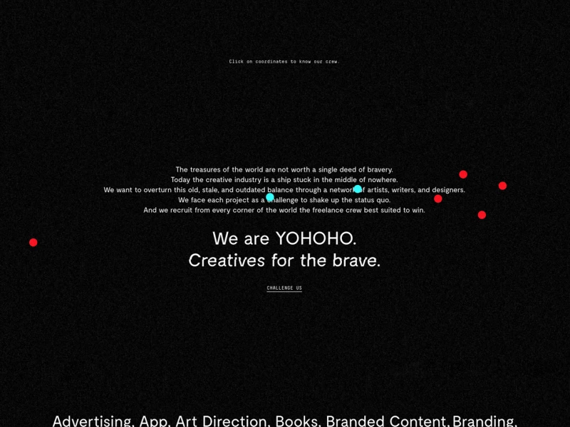 Yohoho Top Website Design