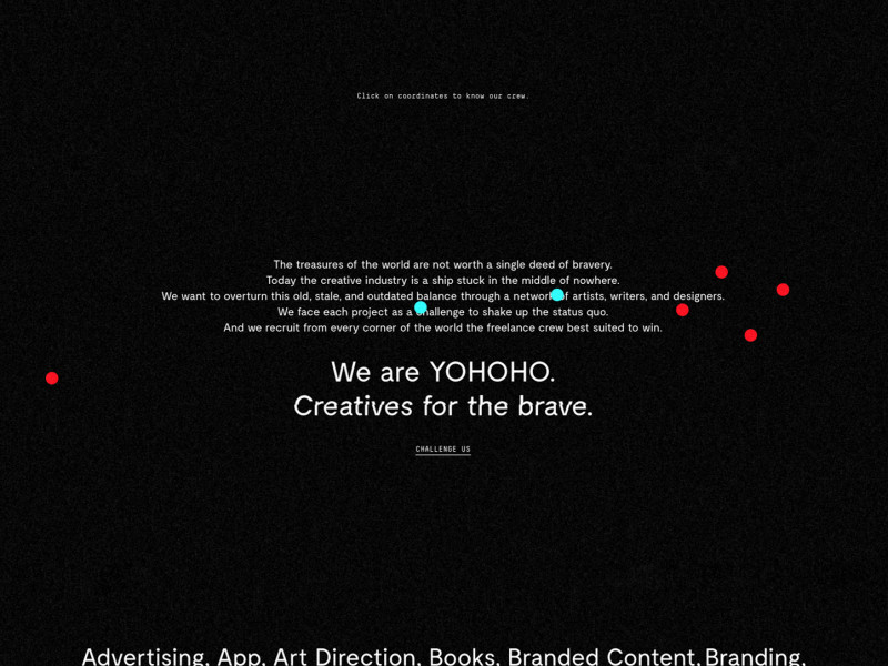 Yohoho Dark Homepage