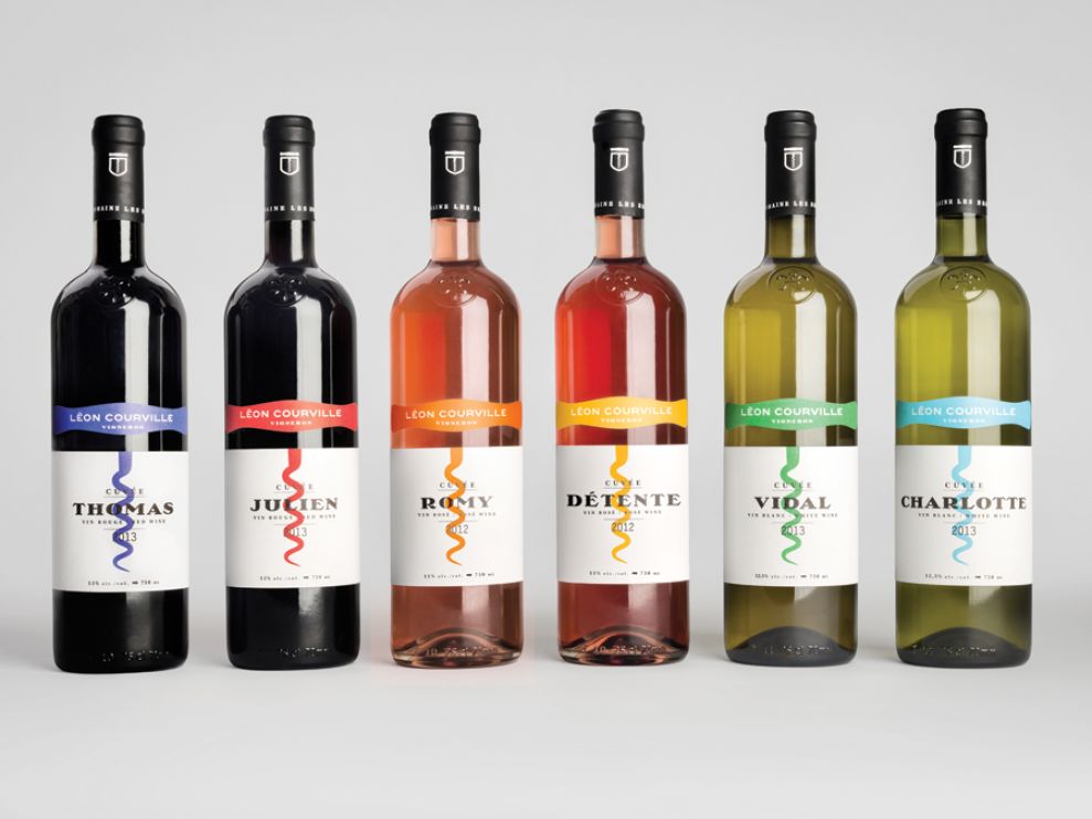 Léon Courville Vigneron Simple Packaging Design