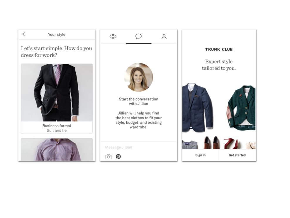 Trunk Club Simple App Design