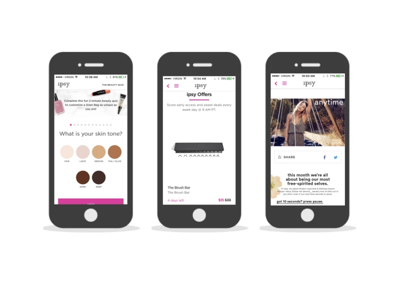 Ipsy Great App Design