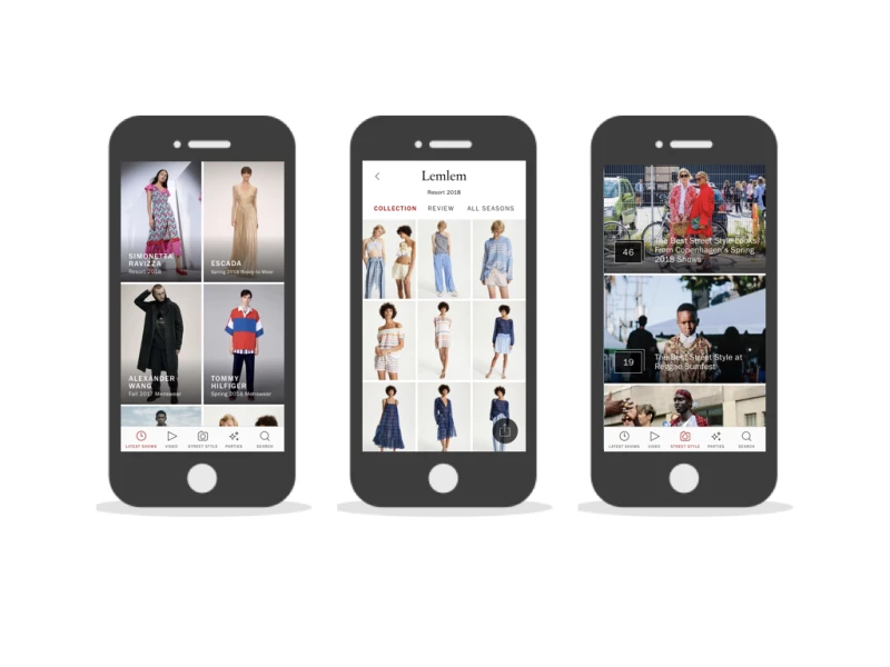 Vogue Runway Amazing App Design