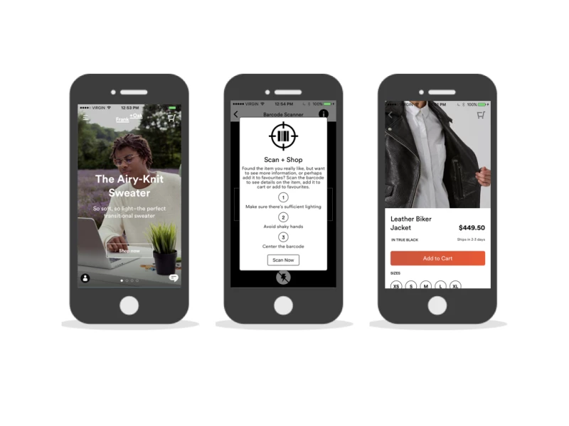 Frank + Oak Cool App Design