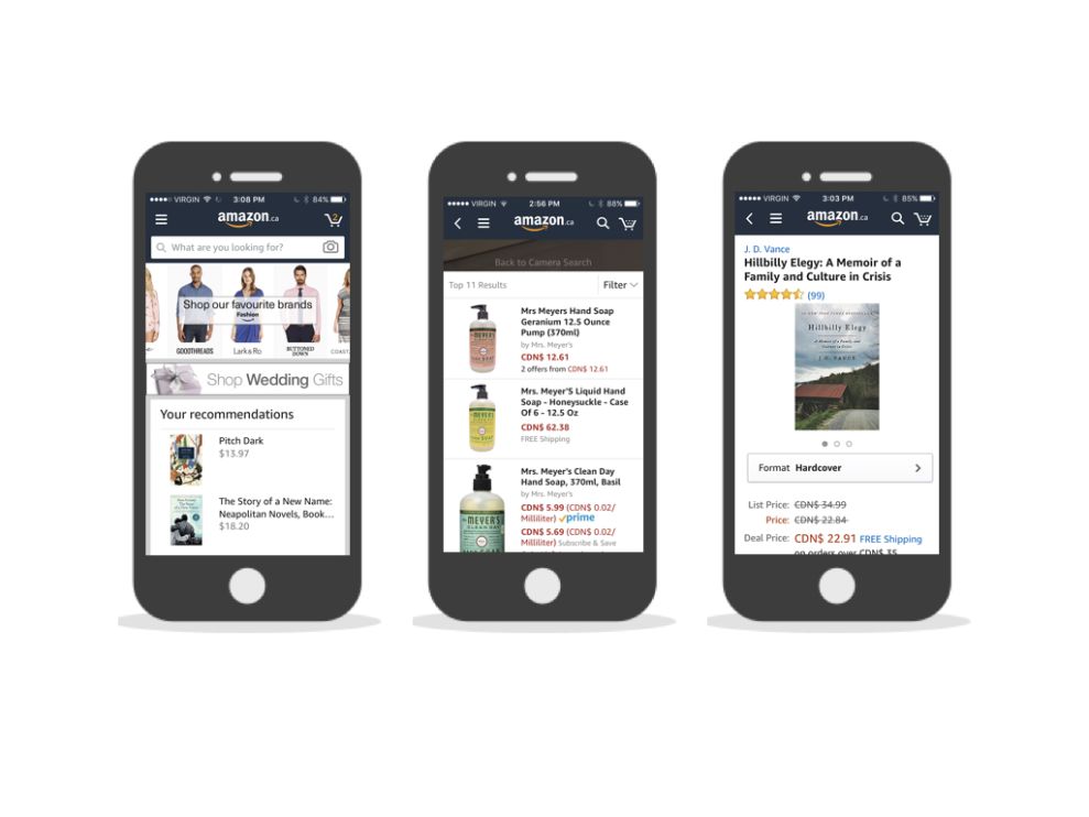 Top App Design Inspiration: Amazon | DesignRush