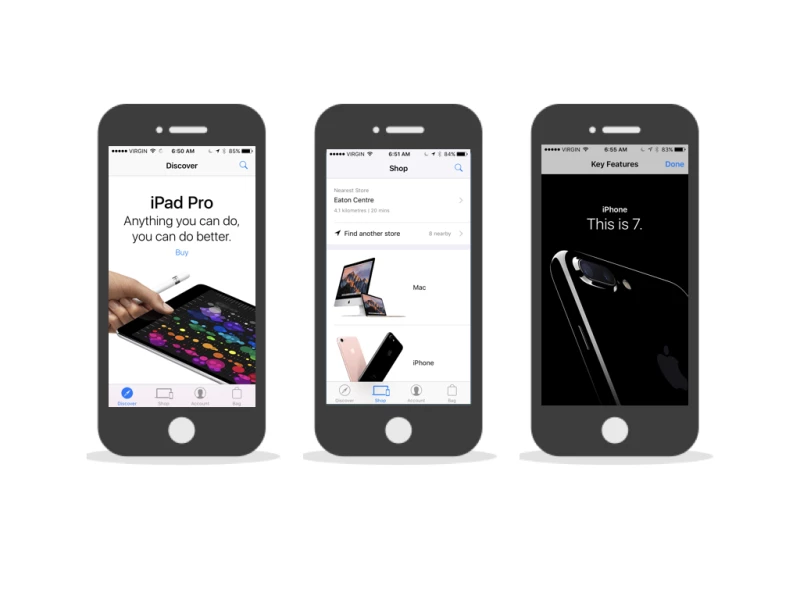 Apple Minimalist App Design