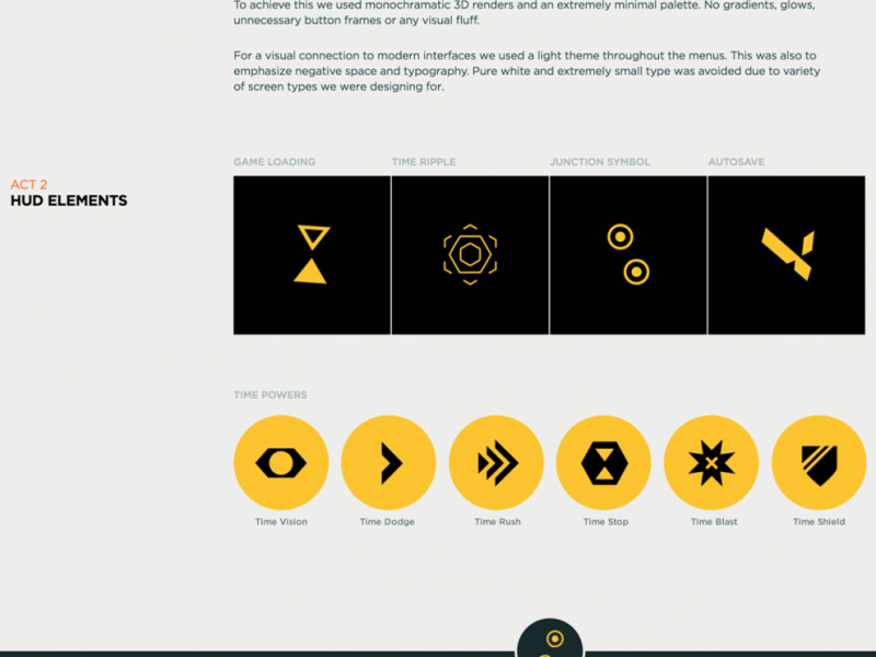 Quantum Break Interface Elegant Website Design