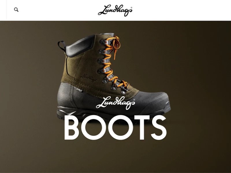 Lundhags Boots Top Website Design