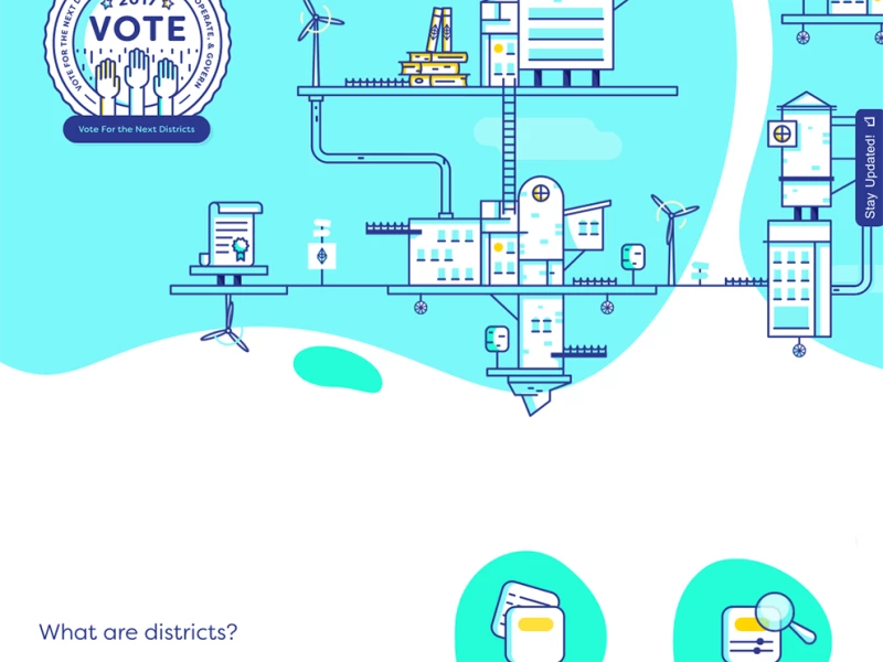 District0x Colorful Website Design