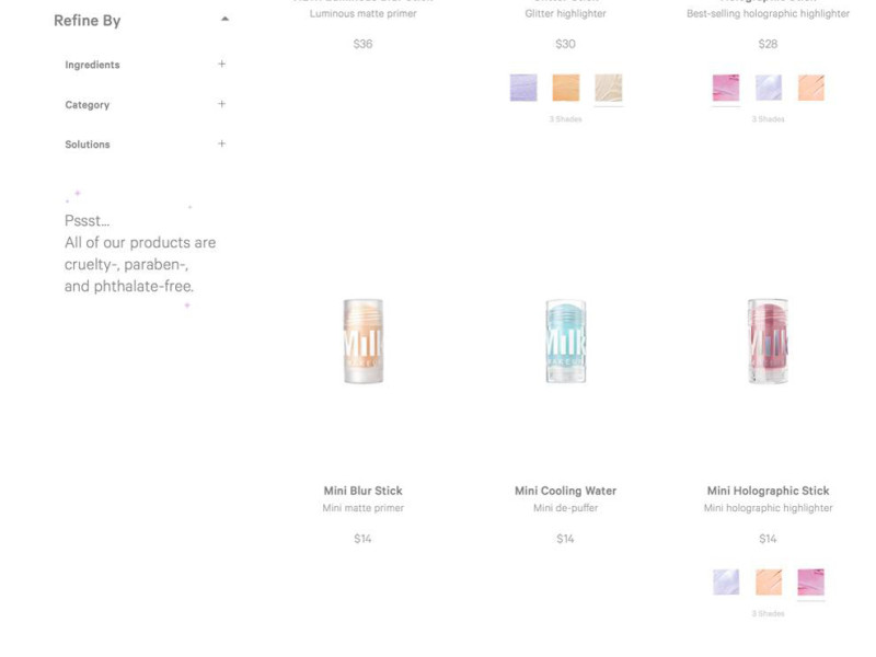 Milkmakeup Great Homepage