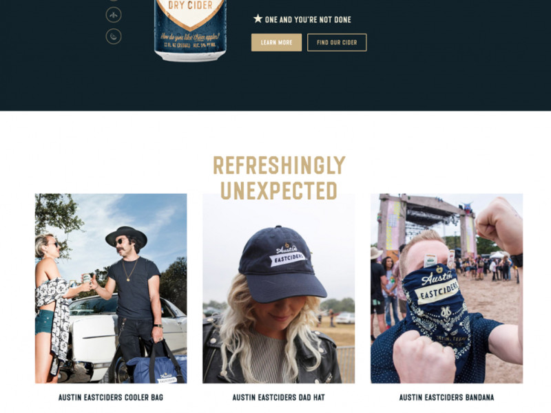 Austin Eastciders Great Website Design