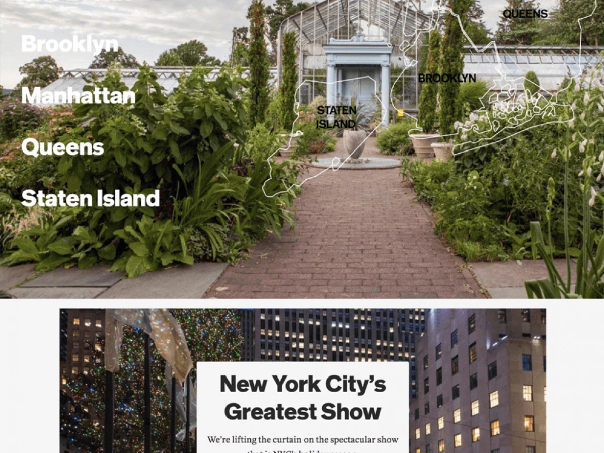 NYC The Official Guide Great Homepage