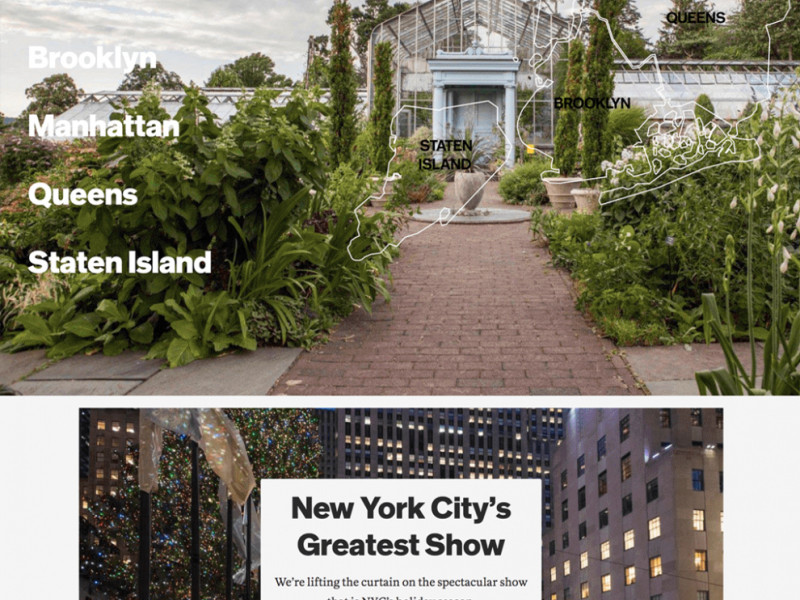 NYC The Official Guide Great Homepage