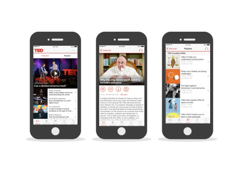 TED Clean App Design