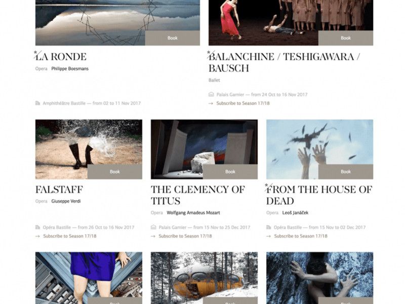 Opera National de Paris Great Homepage