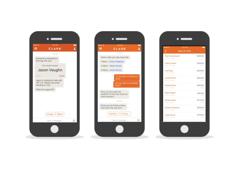 Clark Minimalist App Design