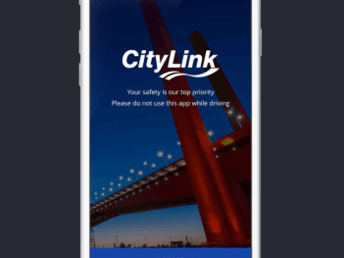 Citylink Top App Design