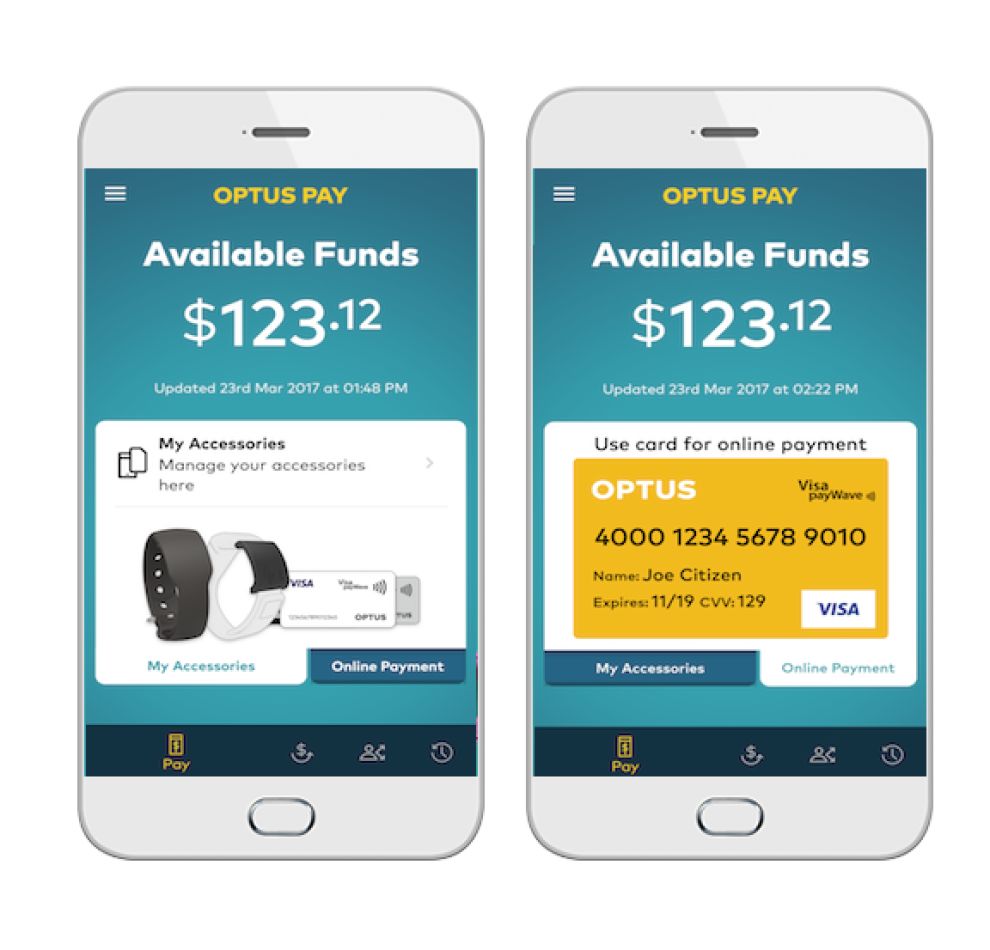 Optus Pay Modern App Design