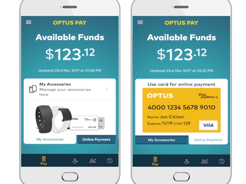Optus Pay Modern App Design
