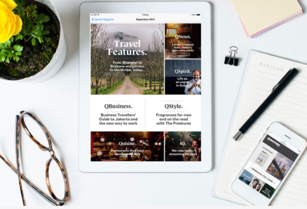 Qantas Magazine Intuitive App Design