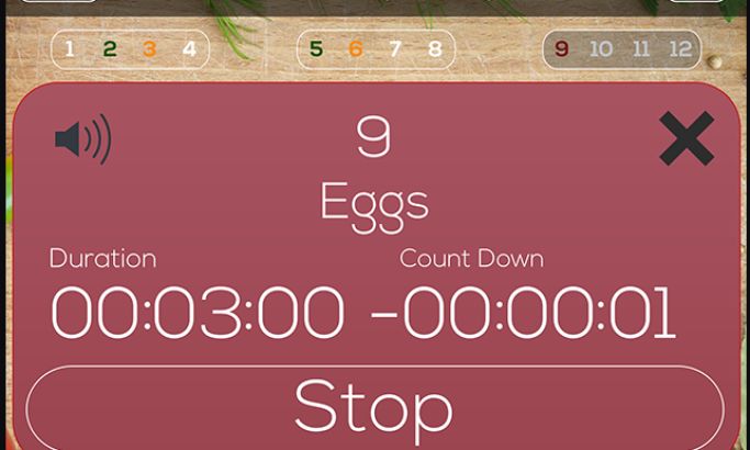 Well Done Cooking Timer Minimalist App Design