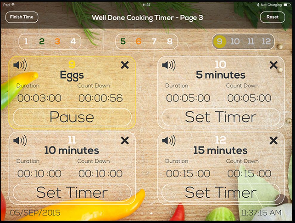 Well Done Cooking Timer User Friendly App Design