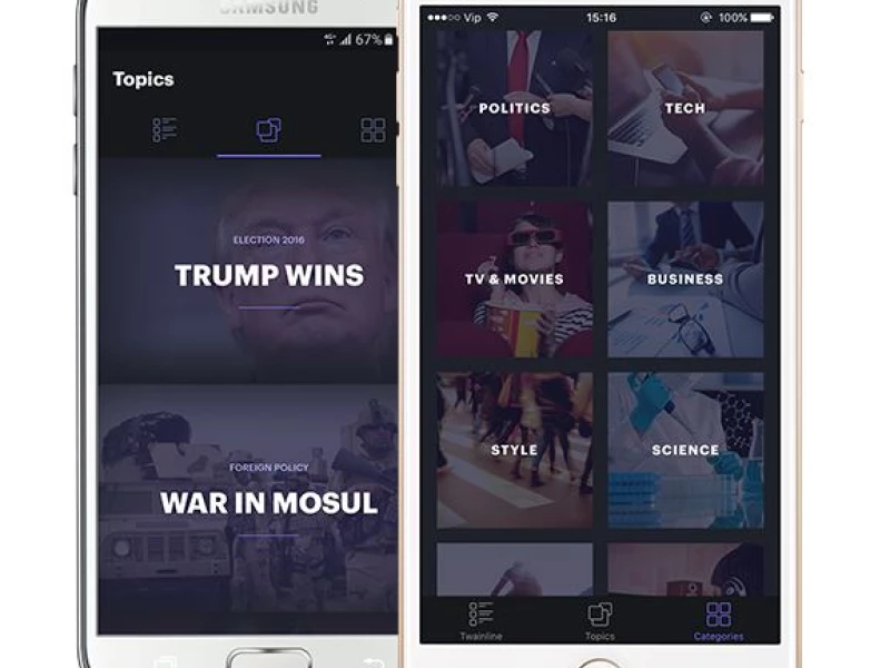 Twain News Clean App Design