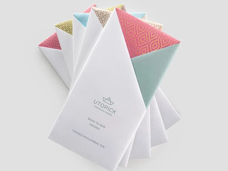 Utopick Chocolates Minimalist Packaging Design