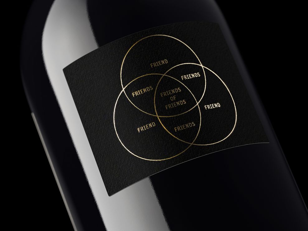 Friends of Friends Wine Packaging Design