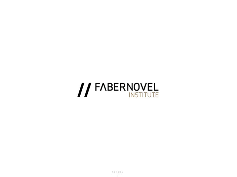 Faber Novel Minimal Homepage