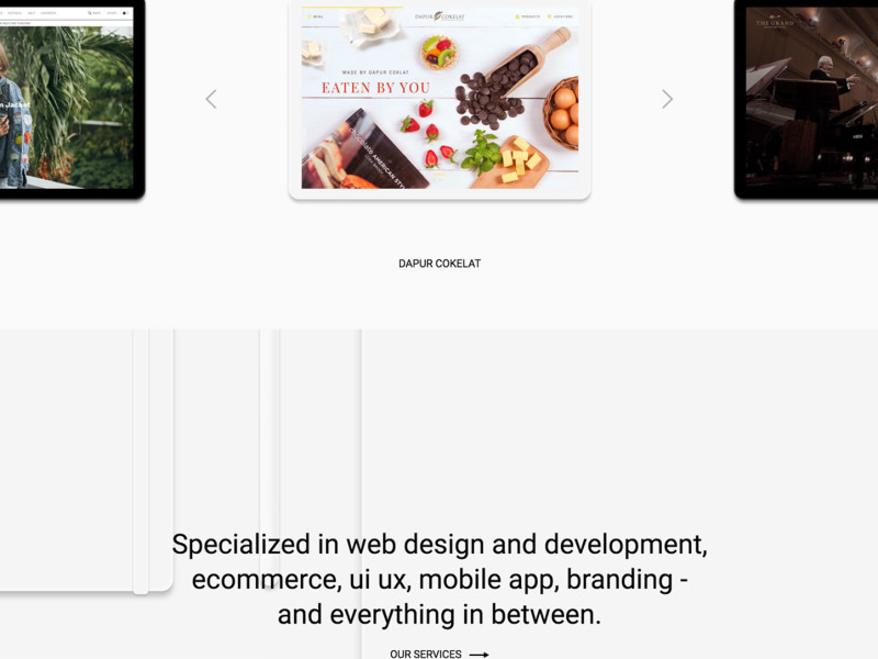 Unonim Clean Homepage