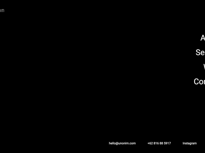 Unonim Clean Website Design