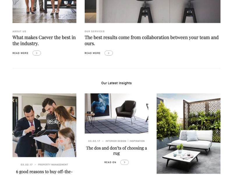 Caever Clean Website Design