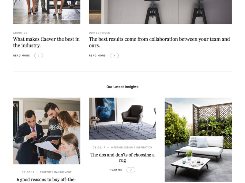Caever Clean Website Design