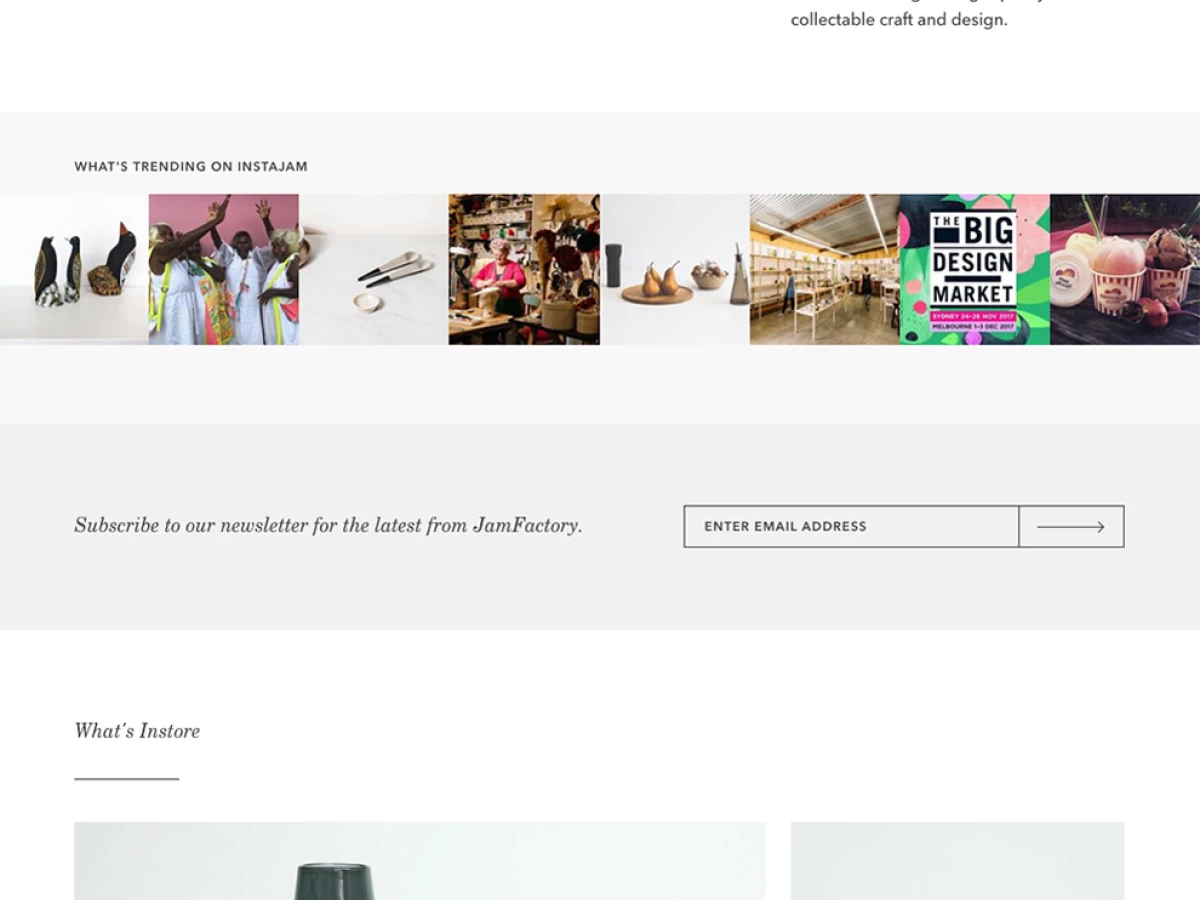 Jam Factory Elegant Homepage