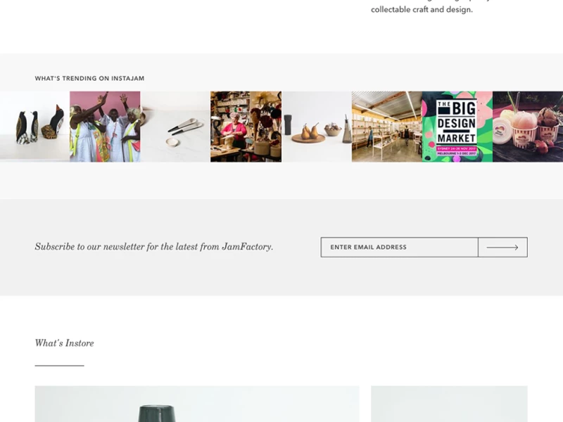 Jam Factory Elegant Website Design