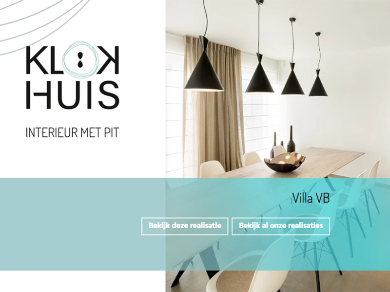 Klokhuis Interior Clean Website Design