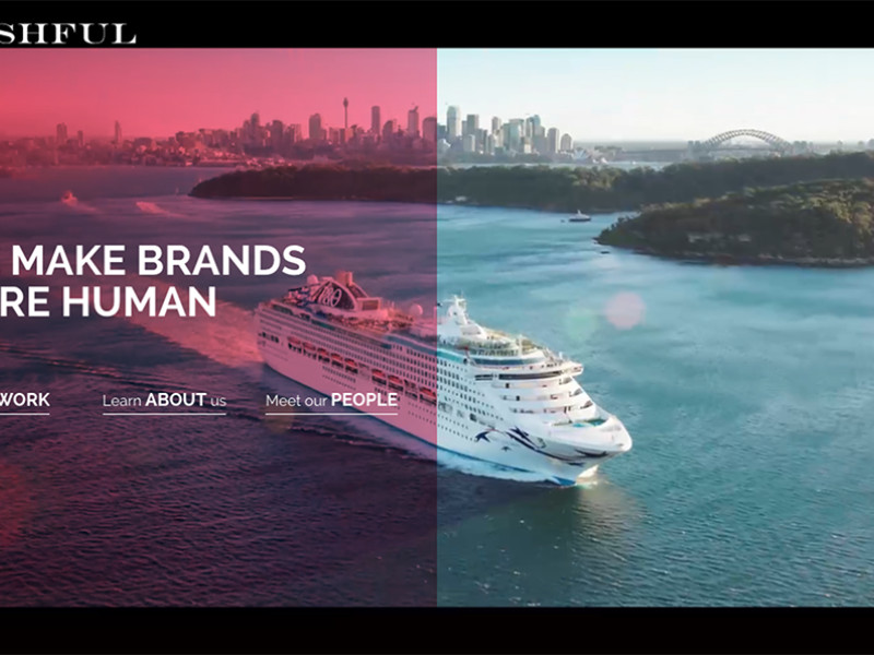 Bashful Creative Agency Beautiful Homepage