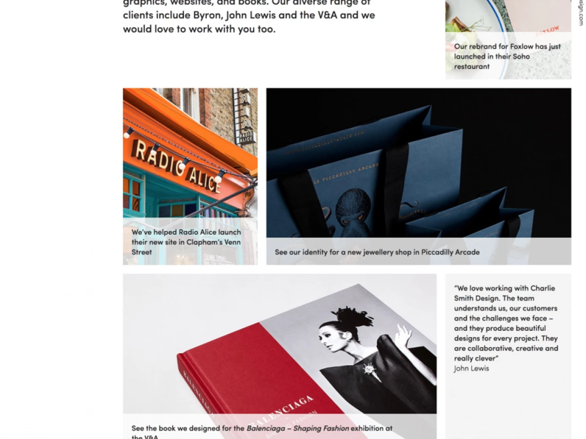 Charlie Smith Design Great Homepage